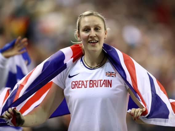 Holly Bradshaw celebrates winning silver at the European Championships
 (Photo by Bryn Lennon/Getty Images)