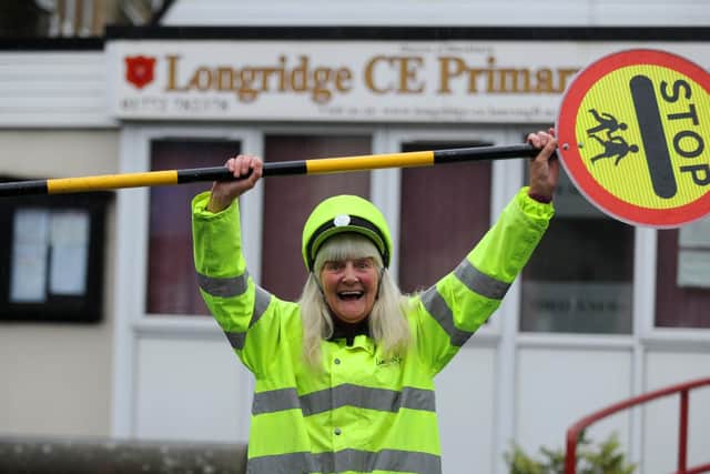 Irene Reid is celebrating half a century as Longridge's Berry Lane lollipop road crossing  lady