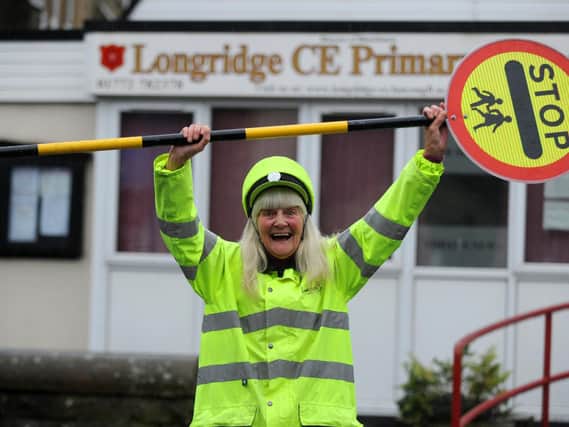 Irene Reid is celebrating half a century as Longridge's Berry Lane lollipop road crossing  lady