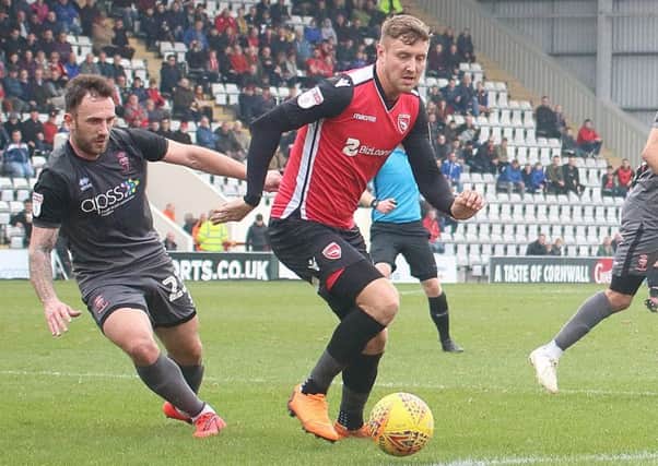 Morecambe striker Richie Bennett