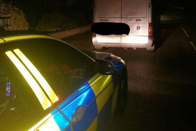 The Ford Transit wasissued withan immediate prohibition notice and seized by officers.LANCS ROAD POLICE
