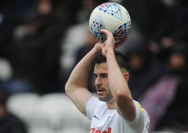 Andrew Hughes went off injured in Preston North End's win over Birmingham on Saturday