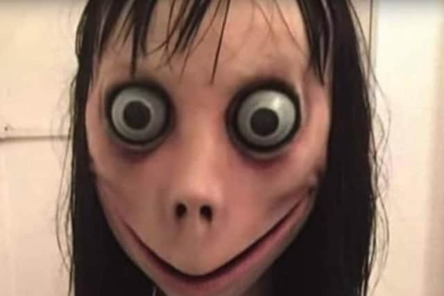 The Momo Challenge hoax - a social media craze picturing a scary woman reportedly telling children to perform a dangerous tasks including self-harm