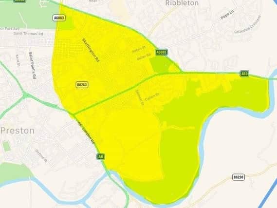 A section 60 will be in place until 8pm tonight in the Callon, Fishwick and Deepdale areas of Preston.