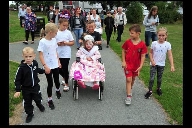 Friends and neighbours had a 2.2-mile sponsored walk around Moor Park