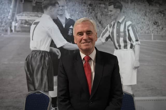 John McDonnell at Deepdale for the meeting