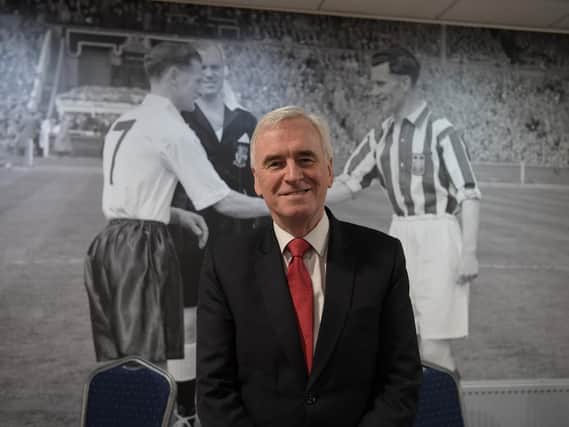 John McDonnell at Deepdale for the meeting