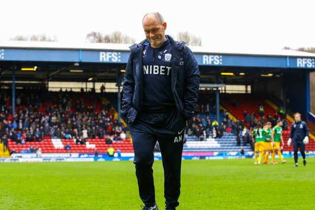 Preston North End manager Alex Neil after the recent derby win at Blackburn
