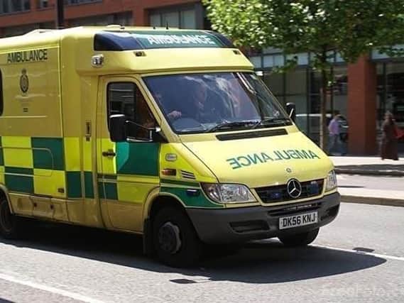 Youths threw stones at an ambulance in Preston