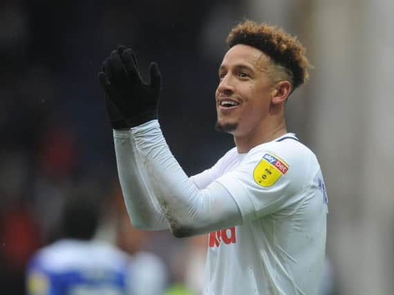 Preston striker Callum Robinson is back from a four-month lay-off