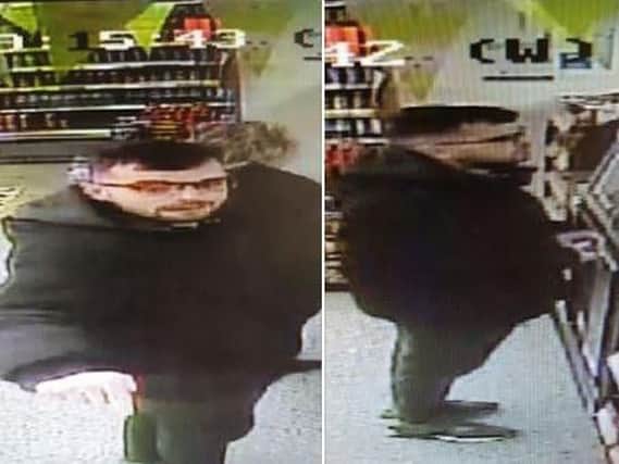 Police want to speak to this man after an incident of public disorder and criminal damage at the One Stop store on Ribbleton Avenue on Sunday, March 24.