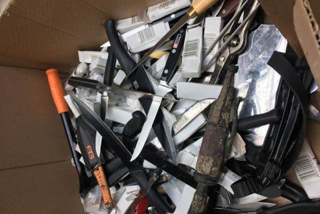 More than 180 knives have been handed into police in Lancashire as part of a major national campaign aimed at tackling knife crime.