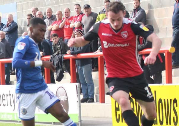Liam Mandeville scored Morecambe's winning goal