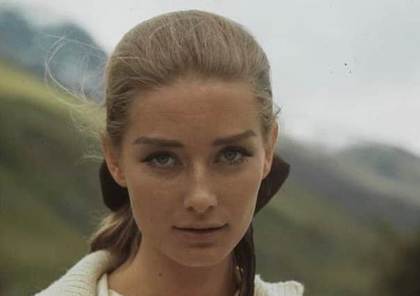 Tania Mallet as Tilly Masterson during the shooting of Goldfinger in Andermatt, Switzerland (Picture: Wikipedia/https://commons.wikimedia.org/wiki/File:Tania_Mallet_-_ETH-Bibliothek_Com_C13-035-016.tif)