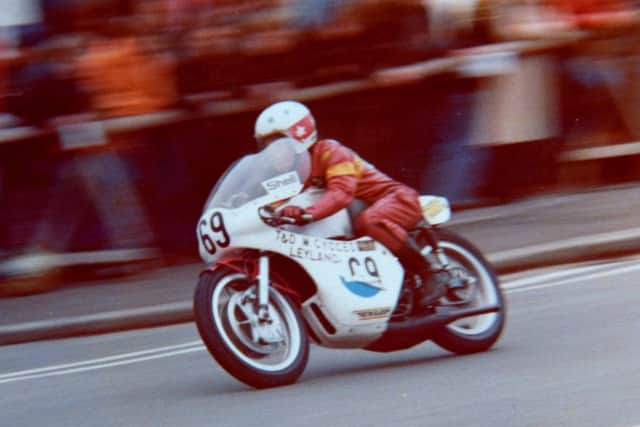 Billy used to race bikes in the Isle of Man TT