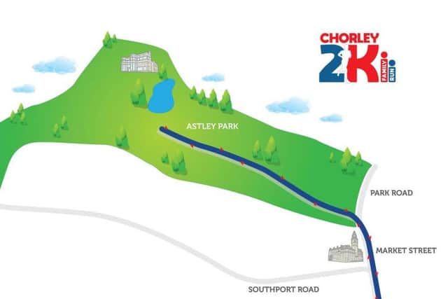Chorley 2K Family Run route
