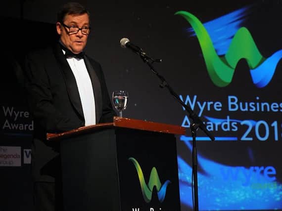 Garry Payne at the Wyre Business Awards 2018