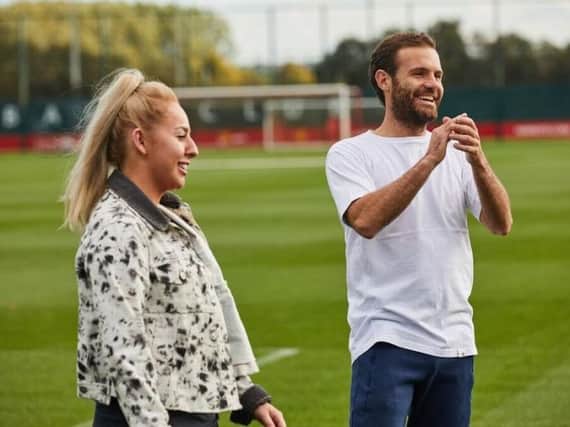 Liv Cooke is also the first freestyle footballer to join Juan Mata's Common Goal, an initiative looking to get footballers to give a percentage of their wage to football charities (Image: Common Goal)