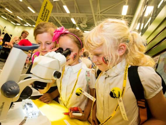 Pupils from Forton Primary at last year's Lancashire Science festival