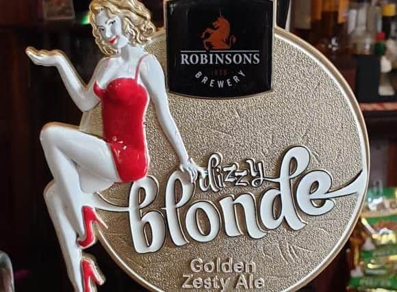Peggy has graced the pump clips of Robinsons Dizzy Blonde ale for more than 10 years.
