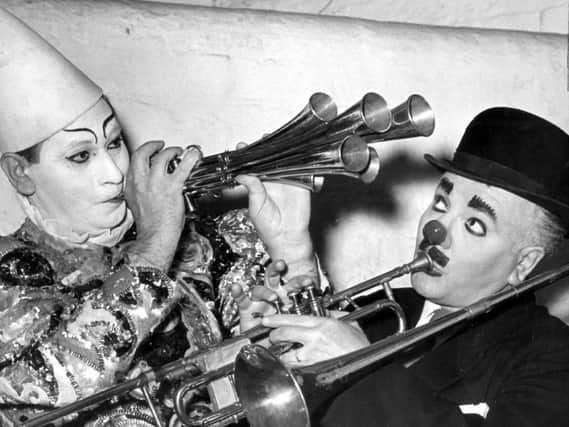Charlie Cairoli in his heyday at the Tower Circus with sidekick Paul