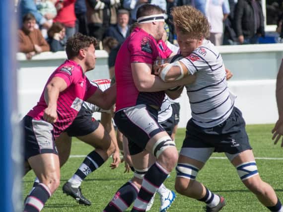 Match action from Preston Grasshoppers' win over Stourbridge
Photo: Mike Craig