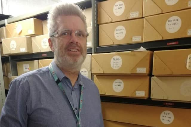 David Tilsley helps preserve County Hall's past