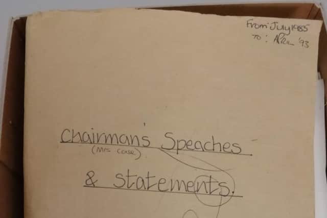 Records of speeches and decisions are held in County Hall's archives....