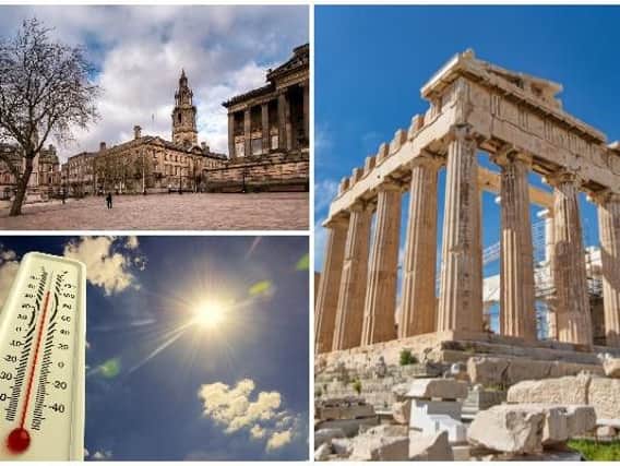 The weather in Preston today is set to be brighter and warmer than of late, reaching temperatures hotter than those in Athens.