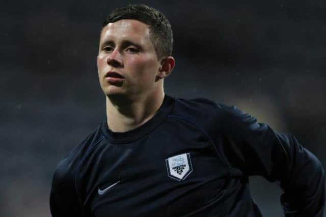 Alan Browne ahead of his PNE debut in March 2014