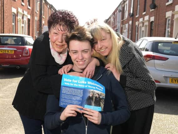 Pauline, Luke and Jayne out canvassing