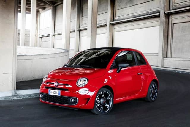 A Fiat 500 similar to the one up for grabs