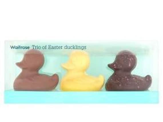 The ducks in the new packaging.