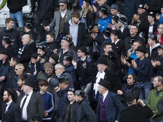Preston fans on Gentry Day at Fulham in 2017