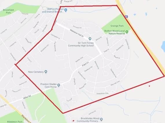 A Section 60 stop and search order was put in place in the Ribbleton area of Preston last night (Tuesday, April) after a "disturbance" in Grizedale Crescent.