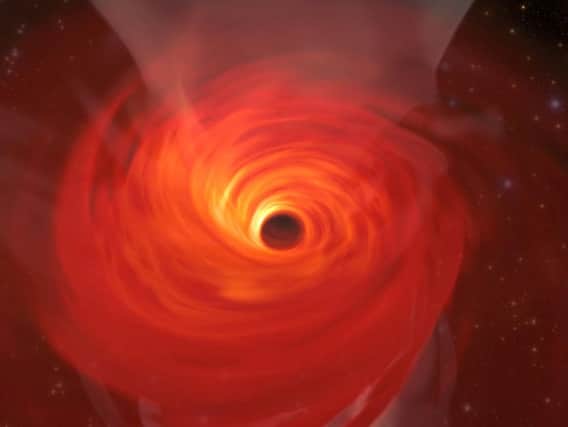Artist impression of the Black Hole in  anticipation of the actual photo