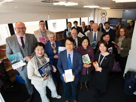 The official opening of the University of Central Lancashires Korea Corner.
