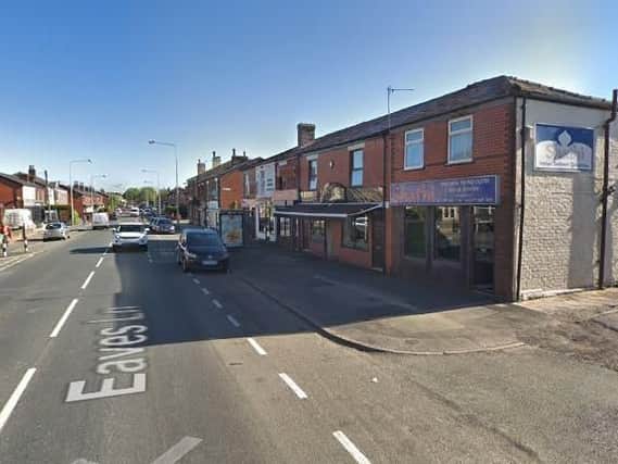 A man has been arrested and a crossbow seized by armed police officers near the Bretherton Arms pub in Eaves Lane, Chorley.