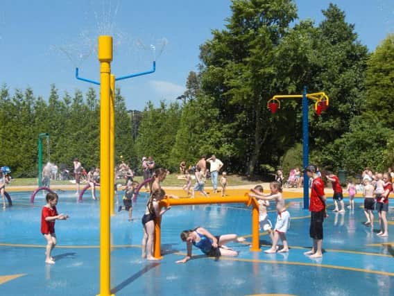 Splash park at Happy Mount Park