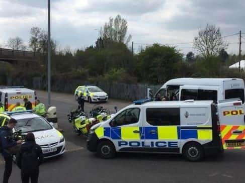 The van was stopped near Cullompton, in Devon, on Friday, April 12 at about 9am. Pic-Devon & Cornwall Police