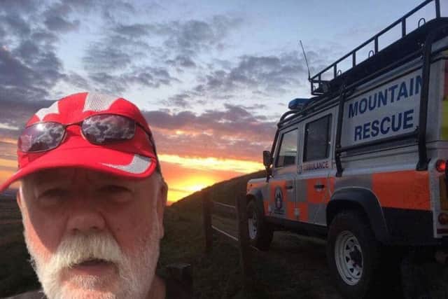 Andrew Greenwood served with Bowland Pennine Mountain Rescue Team for six years following his retirement as a park ranger in Lancashire. Pic-Bowland Pennine MRT