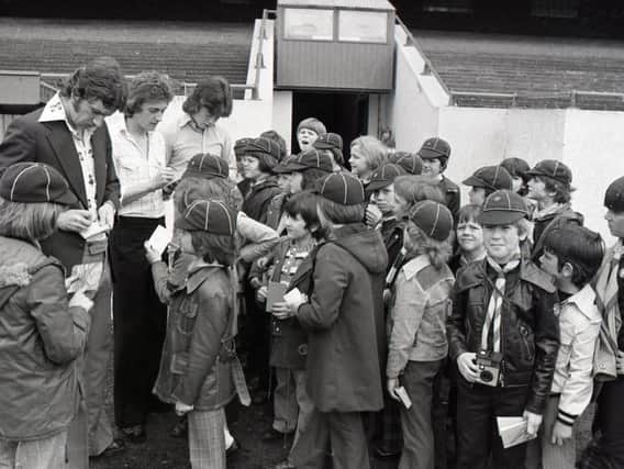 It was great to be young at Deepdale where, before the game with Brighton, youngsters were in the spotlight. Pictured here are Bamber Bridge cub-scouts who were taken on a tour of Deepdale where they met PNE stars Stuart Baxter, Rikki Thomson and Stephen Doyle