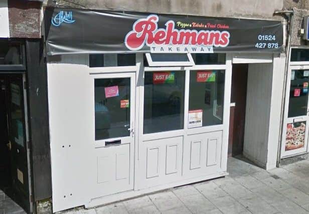 The operator at Rehmans takeaway on Queen Street in Morecambe has been fined over £1,500 for breaching food hygiene regulations. Picture: Google Street View.