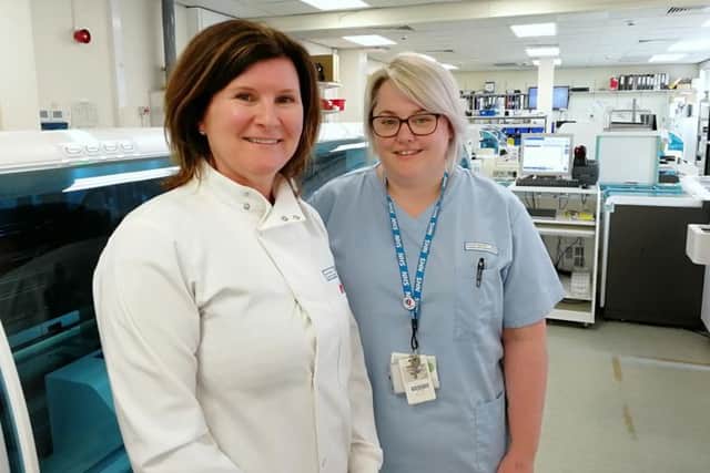 Maria Burn and Kelly Fielding from Lancashire Teaching Hospitals