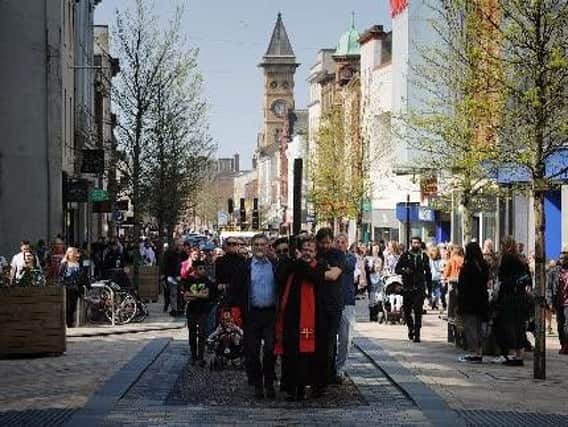 The Walk of Witness through Preston city centre
