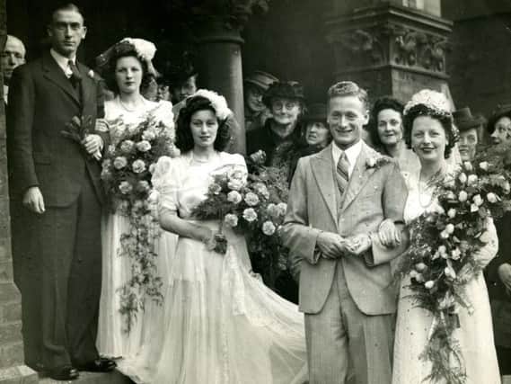 Tom Finney and Elsie wed at Emmanuel Church, Preston