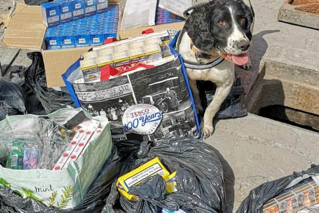 The illicit cigarettes and tobacco, believed to be worth around 12,000, were confiscated from shops in Preston and Burnley.