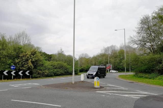 The junction of Carrwood Road and the A6, which residents say will become congested by the additional traffic created by the new link road