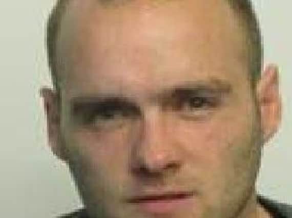 Convicted murderer Thomas Parkinson, 31, formerly of Acacia Street, Preston, is wanted by police after absconding from HMP Kirkham on April 24.