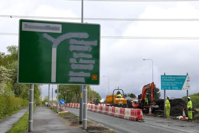 New signage for Penwortham Bypass